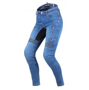 Street Racer Dámské jeansy na motorku Stretch II CE modré + sleva 300,- na příslušenství - W26/L31