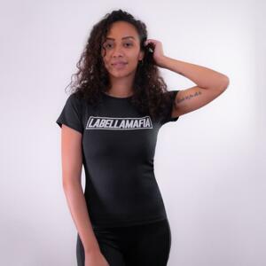 LABELLAMAFIA Dámské tričko Mesh Black - S - černá