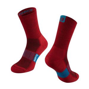 Force Ponožky NORTH červeno-modré - červ.-modré S-M/36-41
