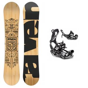 Raven Solid classic snowboard + Raven FT360 black vázání - 168 cm Wide + L (EU 41-44) - černé