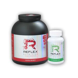 Reflex Nutrition 100% Whey Protein 2000g + Vitamin D3 100 cps - Vanilka