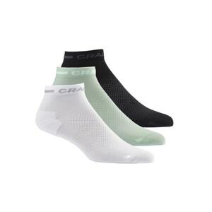 Craft ponožky CORE Dry Mid 3-pack bílá Černá
