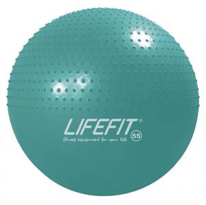 Lifefit Gymnastický masážní míč Massage Ball 55 cm tyrkysový (VÝPRODEJ)