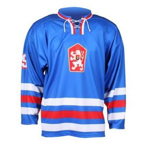 Merco hokejový dres ČSSR 1976 replika modrá - bez potisku POUZE XL (VÝPRODEJ)