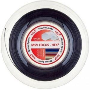 MSV Focus HEX tenisový výplet 200 m černá POUZE 1,27 (VÝPRODEJ)