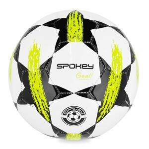 Spokey GOAL Fotbalový míč vel. 5, bílo-limetkový (VÝPRODEJ)